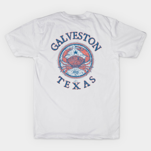 Galveston, Texas, with Stone Crab on Wind Rose (Two-Sided) by jcombs